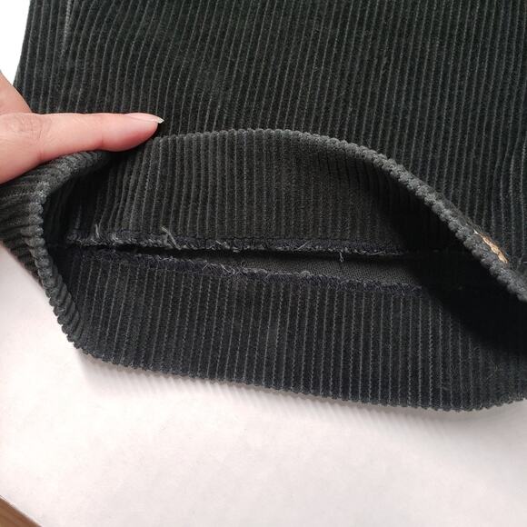 LL Bean Duck Boot Corduroy Pants Mens 34 Green Classic Fit Embroidered Winter - Picture 15 of 16